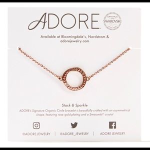 Adore Rose Gold Plated Swarovski Crystal Bracelet